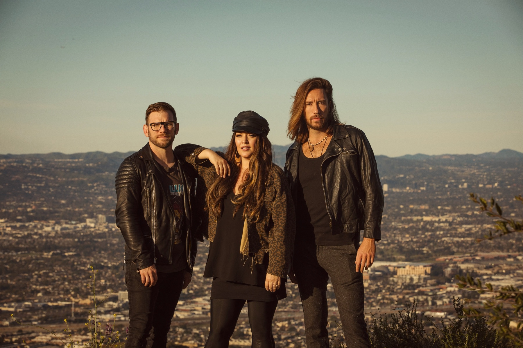 3 One Oh photographed at golden hour above the Los Angeles hills